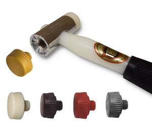 Thor Glazing Hammer with Mixed Soft to Hard Nylon Face Pack from Thorex - Virtual Plastics Ltd.