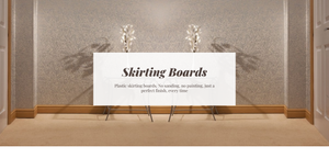 Plastic Skirting Board Roomline and Cezar Plastic Skirting Boards