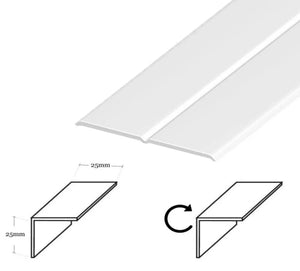 Flexible angle plastic trim