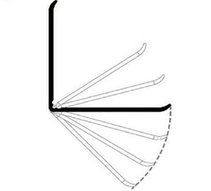 Flexible angle plastic trim