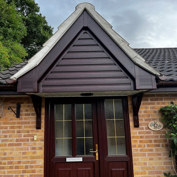 PVC External Shiplap Cladding - Rosewood - Virtual Plastics Ltd.