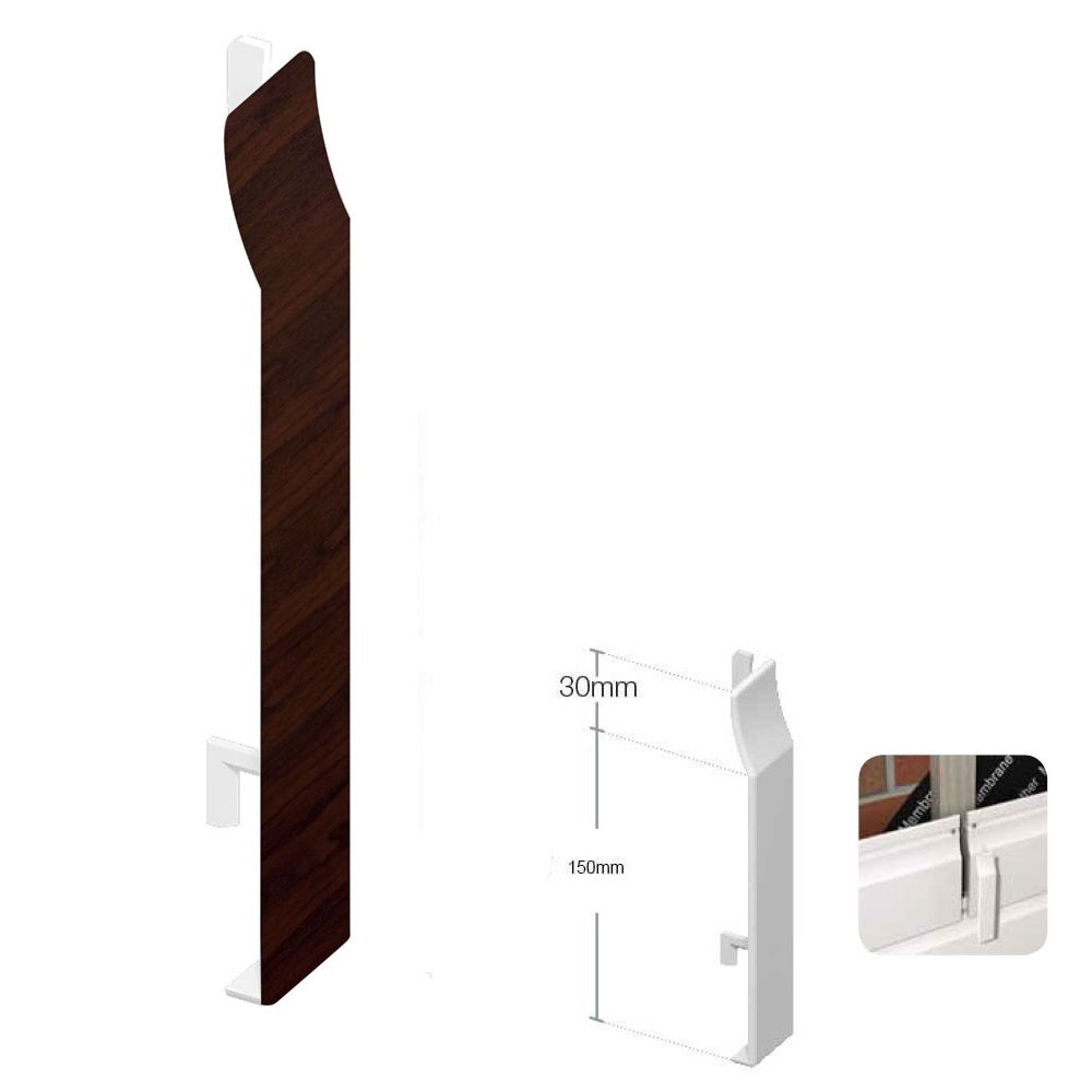 thumbnail image 2 of Rosewood UPVC Shiplap Cladding - 150mm Butt Joint Profile, Low-Maintenance PVC Cladding For Exterior Walls 2 of 12