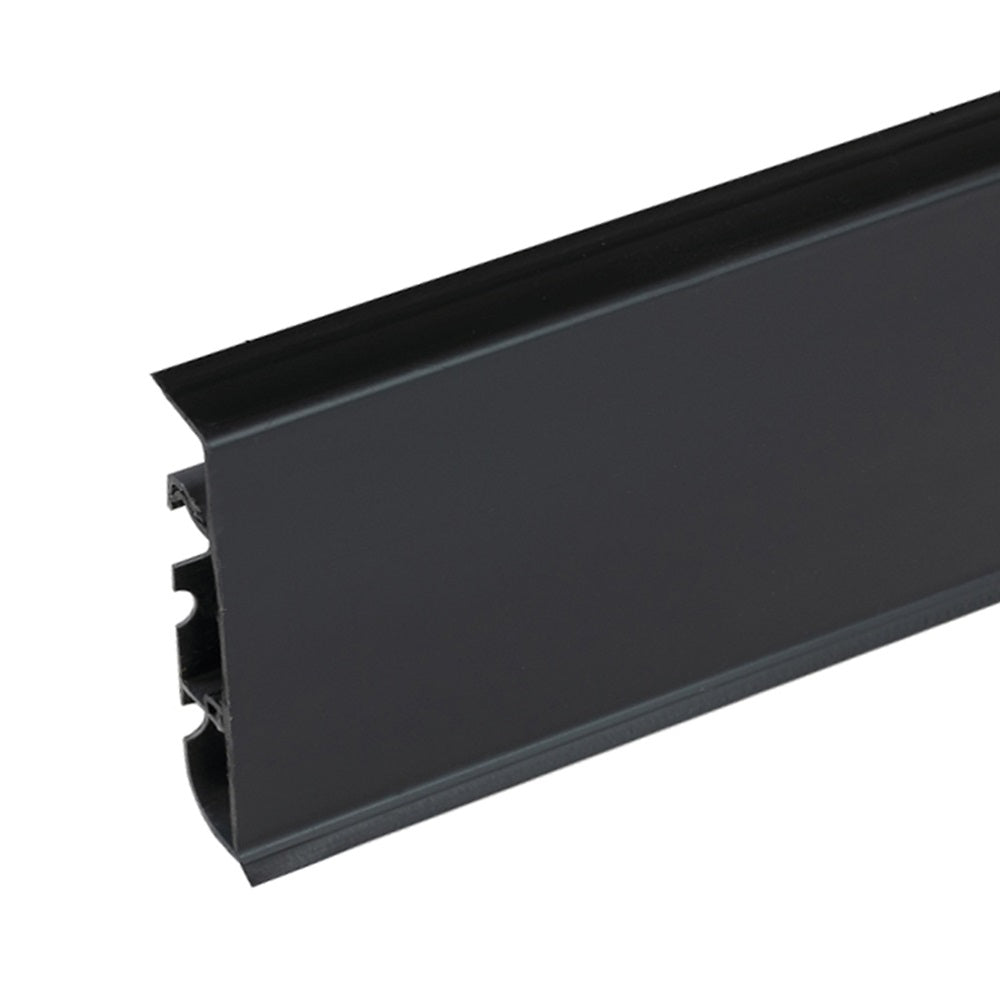 Cezar High Line Plastic Skirting Board with Wire Cover Design