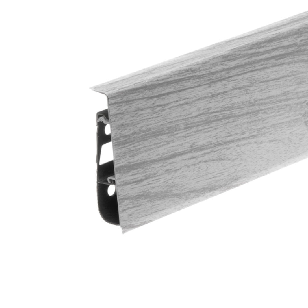 Cezar High Line Plastic Skirting Board with Wire Cover Design