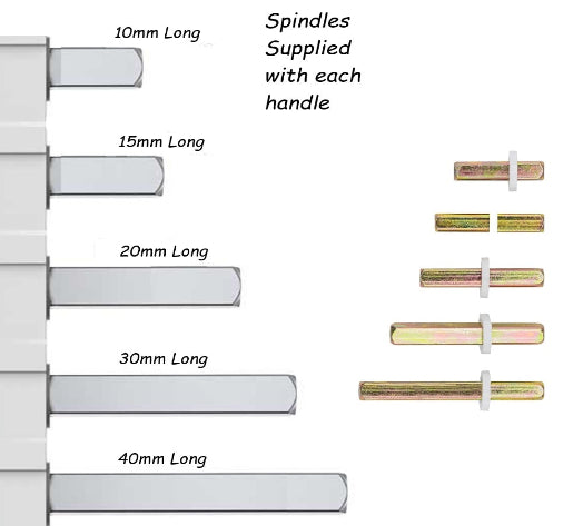 Universal Window Handle with Multi Spindle Pack - Virtual Plastics Ltd.
