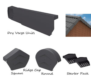 Manthorpe GV101 SmartVerge Universal Dry Verge System with Ventilation