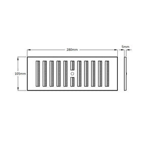 Hit & Miss Air Vent - Adjustable Flyscreen Louvre Vent