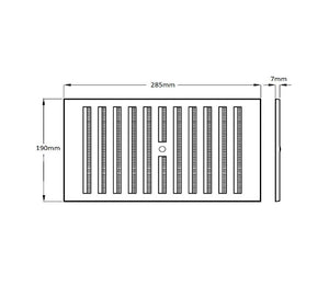 Hit & Miss Air Vent - Adjustable Flyscreen Louvre Vent