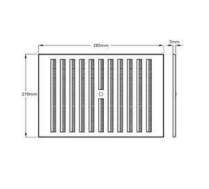 Hit & Miss Air Vent - Adjustable Flyscreen Louvre Vent