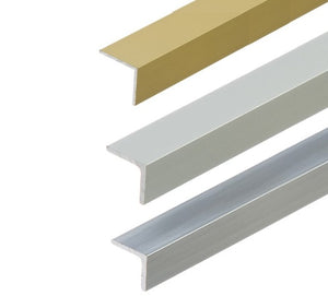 Aluminium Angle Corner Trim - Aluminium Edge Edging - Natural & Anodised