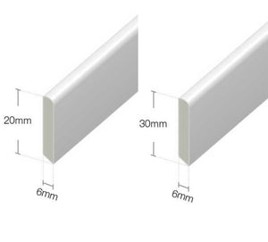 White Cloaking Fillet Window and Door Trim : 20mm - 30mm