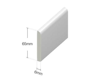 White Architrave Window and Door Trim : 45mm - 95mm from Eurocell - Virtual Plastics Ltd.