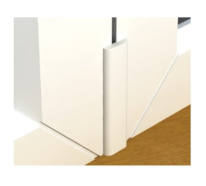 White D Mould - 28mm Rounded Edge Trim from Eurocell - Virtual Plastics Ltd.