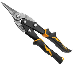 Tolsen Aviation Tin Snips - Heavy Duty Sheet Metal Cutters Shears 250mm Tinsnips Straight Cut