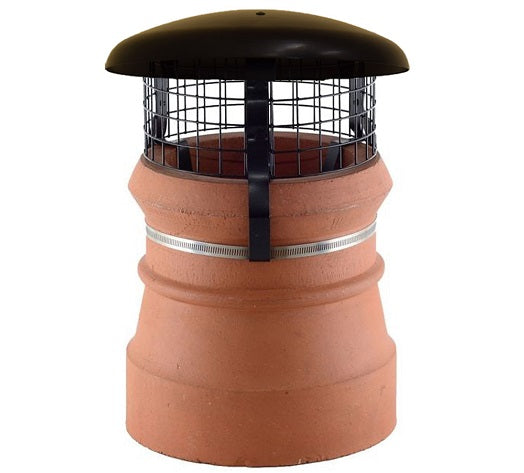 Chimney Cowl with Domed Top & Mesh from Virtual Plastics Ltd. - Virtual Plastics Ltd.
