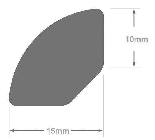Chrome Quadrant Trim - Decorative Cladding Corner Finishing Bead