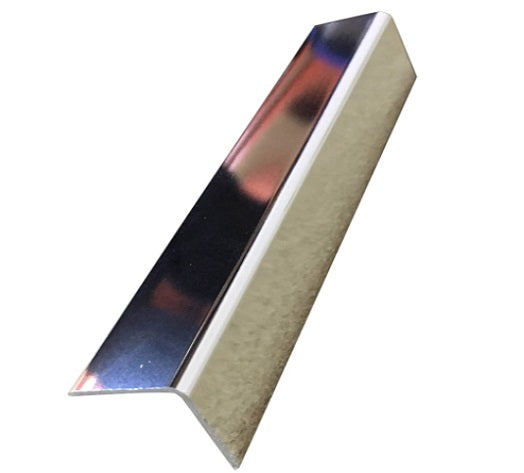 Chrome External Corner - Decorative Cladding 20mm x 20mm Trim from Virtual Plastics Ltd. - Virtual Plastics Ltd.
