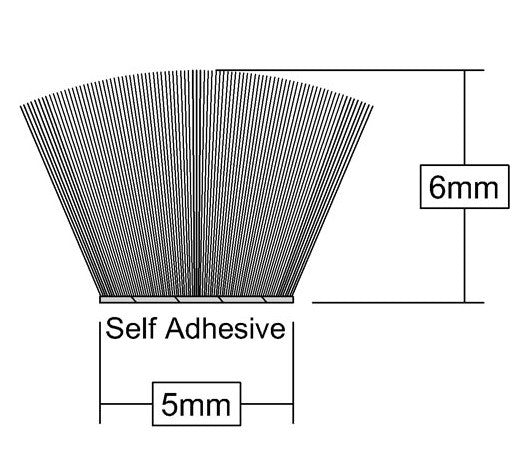 Stormguard Self Adhesive Brush Pile Tape from Stormguard - Virtual Plastics Ltd.