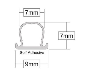 Stormguard Self Adhesive Clear Weatherstrip from Stormguard - Virtual Plastics Ltd.