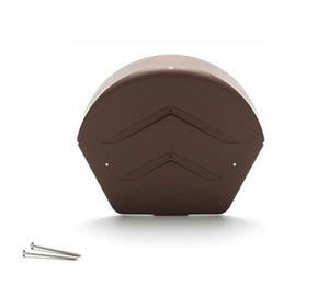 Manthorpe Dry Verge Ridge End Cap with Fixing Screws from Manthorpe - Virtual Plastics Ltd.