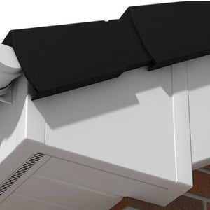 UPVC Plastic Fascia Corner 450mm from Eurocell - Virtual Plastics Ltd.