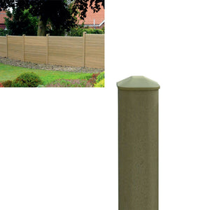 Composite Fencing Posts with Cap