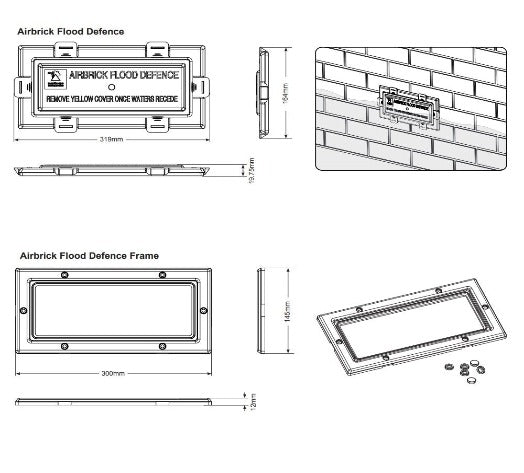 Airbrick Flood defence cover