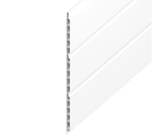 Hollow soffit white ceiling cladding