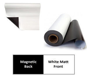 Matt White Magnetic Sheet Rolls - Flexible Magnetic Sheeting