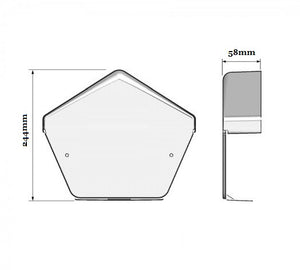 Klober Dry Verge Ridge End Cap from Klober - Virtual Plastics Ltd.