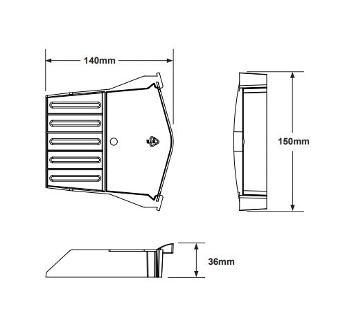 Manthorpe Universal rebates eaves closure starter kit Smart Verge PP Eaves Closure 