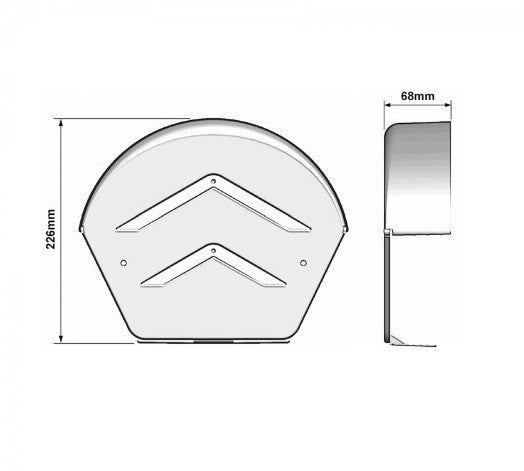 Manthorpe Dry Verge Ridge End Cap with Fixing Screws from Manthorpe - Virtual Plastics Ltd.