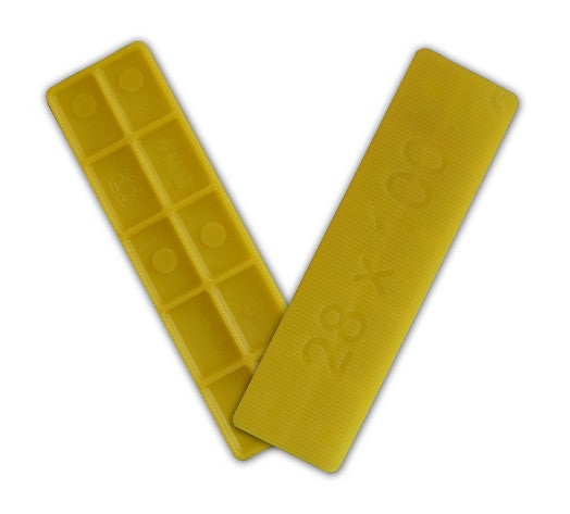 Window Glazing Packers / Flooring Spacers - 4mm x 28mm from Eurocell - Virtual Plastics Ltd.