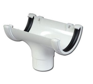 Gutter and Downpipe - White Round from Marshall-Tufflex - Virtual Plastics Ltd.