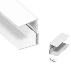 PVC Shiplap Cladding - Plastic Exterior Wall Cladding Weatherboard Edge Trim - ET12564