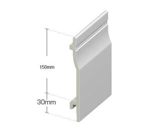 PVC Shiplap Cladding - Plastic Exterior Wall Cladding Weatherboard - 150mm Wide x 5m Lengths - SC15064