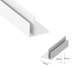 PVC Shiplap Cladding - Plastic Exterior Wall Cladding Weatherboard Starter Trim - ST12564