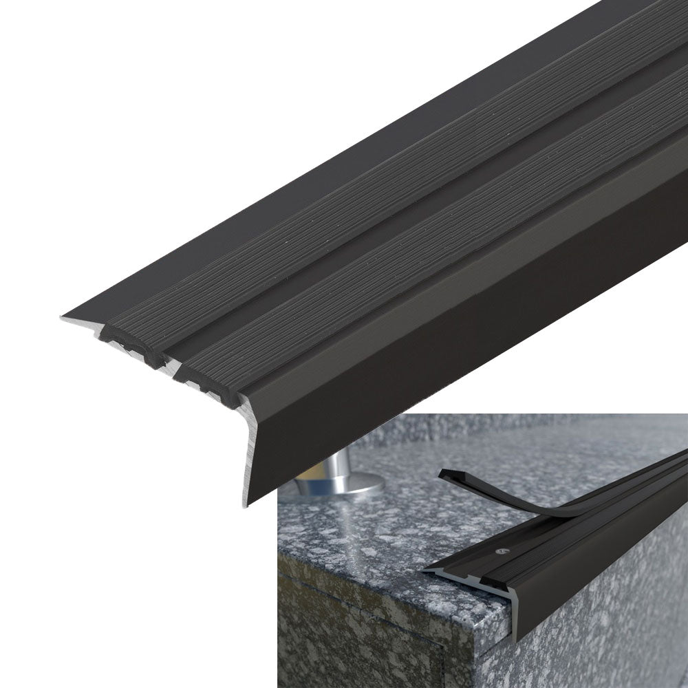 Stair Edge Nosing Trim Dark Brown