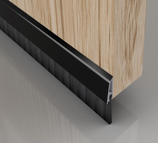 Stormguard Concealed Fixed Brush Bottom Door Seal from Stormguard - Virtual Plastics Ltd.