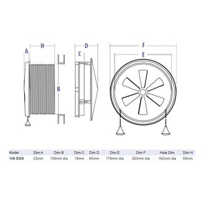 Vent-a-Matic Double Glazed Window Fan with Stormguard Model DGS106